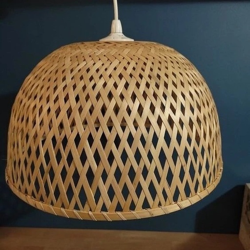 Lampara de techo bambu